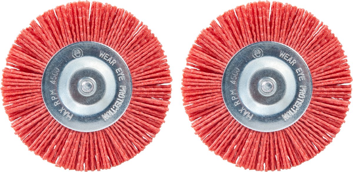 SKIL Nylon Onkruidborstel - Set met 2 Nylonborstels - Borstelset - Geschikt voor Elektrische Onkruidborstel - Voegenborstel - Voegenreiniger - Onkruidverwijderraars - Geschikt voor Skil 0600 & 0700 - Skil 2610Z02973