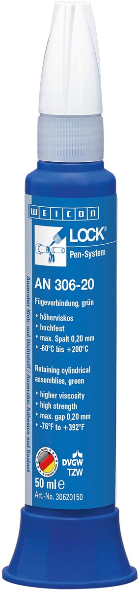 WEICONLOCK AN 306-20 – 50 ml – Groen – Drinkwater-DVGW
