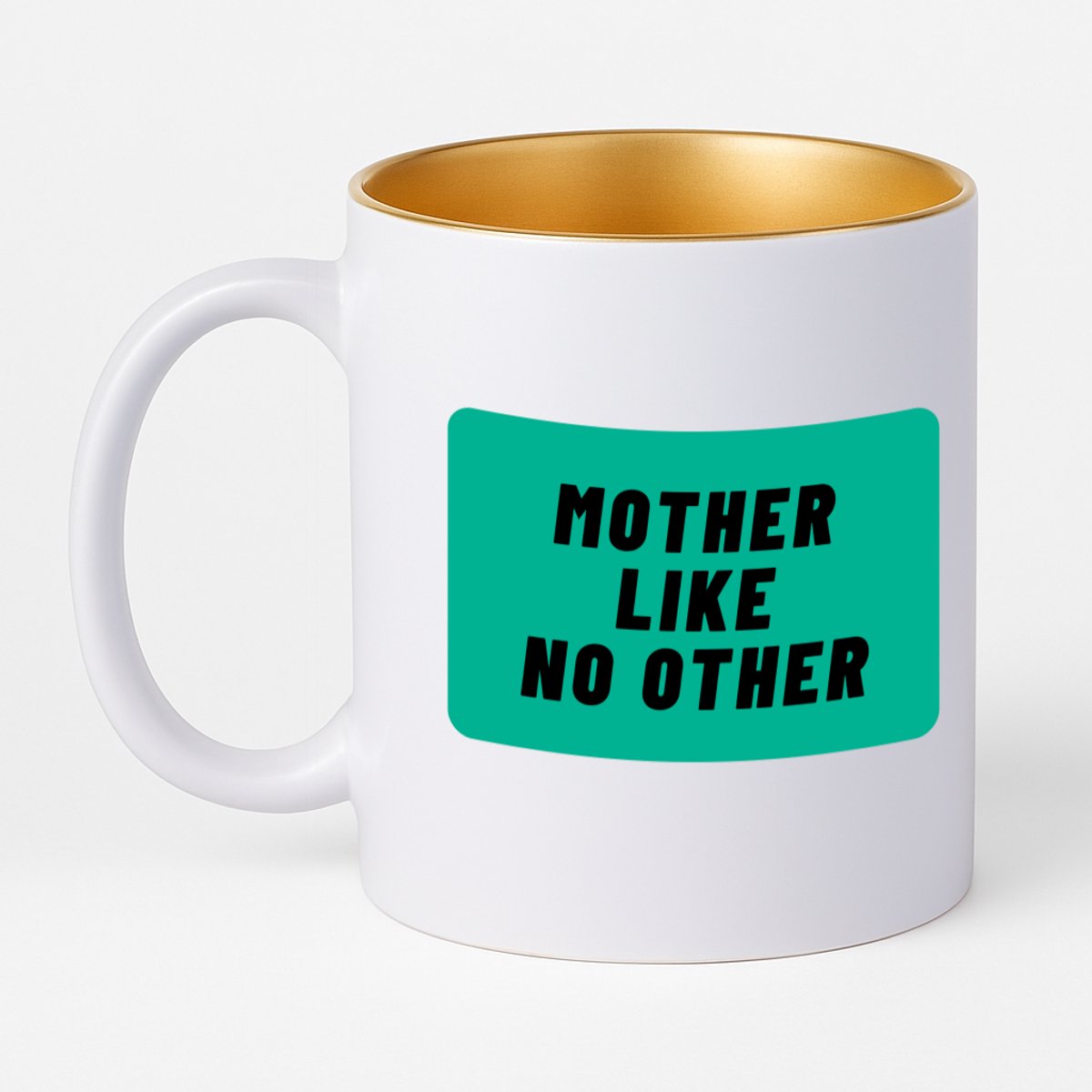 Hacebo® - mother like no other koffiebeker met goud kleurige binnenkant - Moeder - geweldige moeder - thee mok - koffie beker - niemand anders - verjaardag - cadeau - kado - bedankje - geschenk - koffiemok - 330 ML