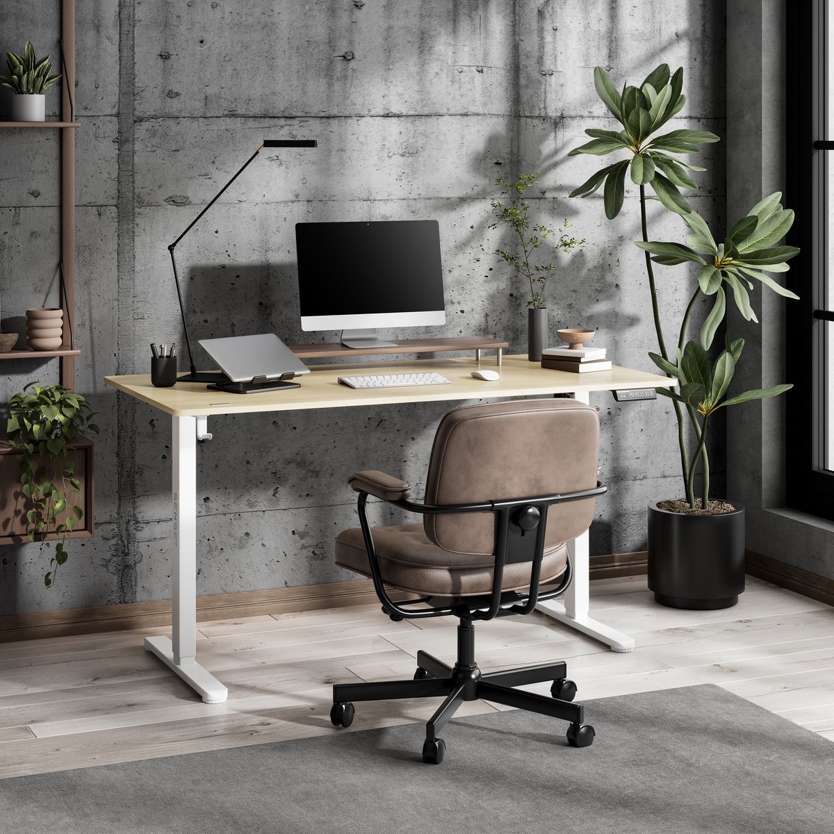 SENSE7 NOJO LIGHT - Zit Sta Bureau - Elektrisch bureau - Verstelbare bureau