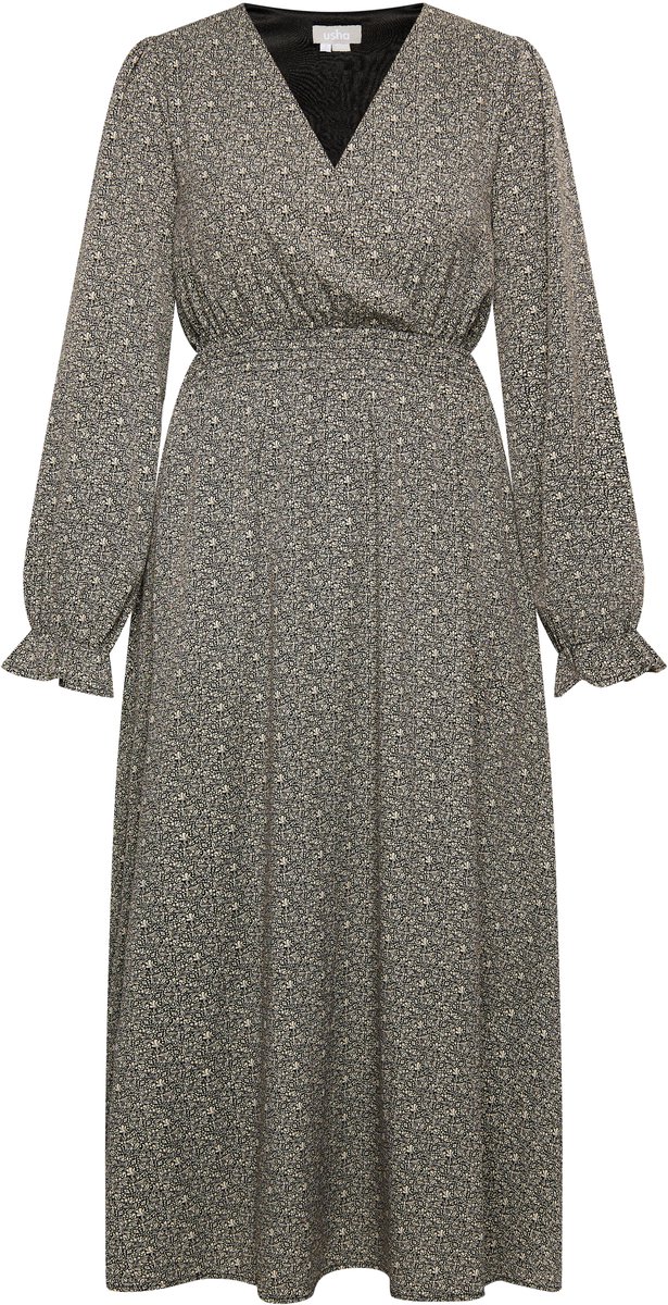 usha Maxi-jurk met all-over print nowles