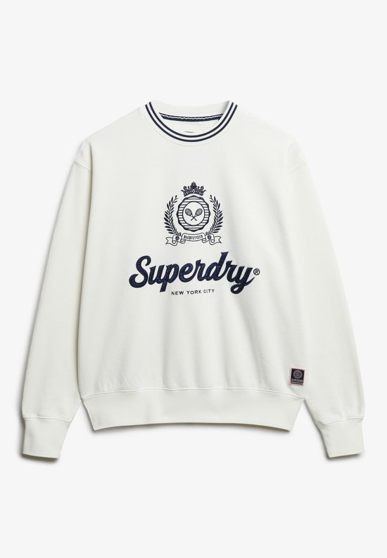 Superdry COUNTRY CLUB LOOSE CREW Dames Trui - Off White