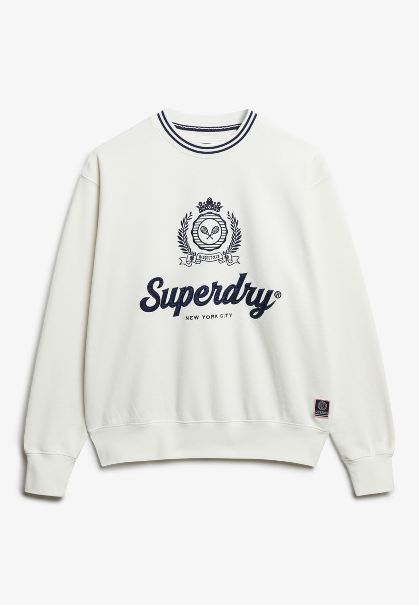 Superdry COUNTRY CLUB LOOSE CREW Dames Trui Off Creme