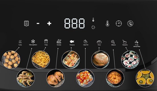 Foto: Little balance 8704 crousty light xl airfryer pfas vrij 10 programma s 1600 watt