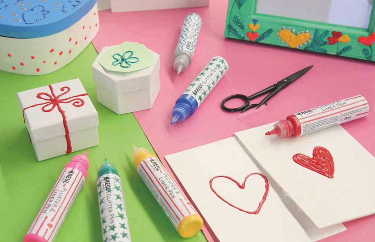 Creatieve set 'Vrolijke effecten', 6-delig