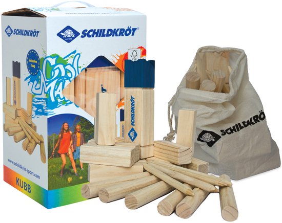 Schildkröt Fun Sports - Kubb Spel van hout - Zeer populair in Scandinavie