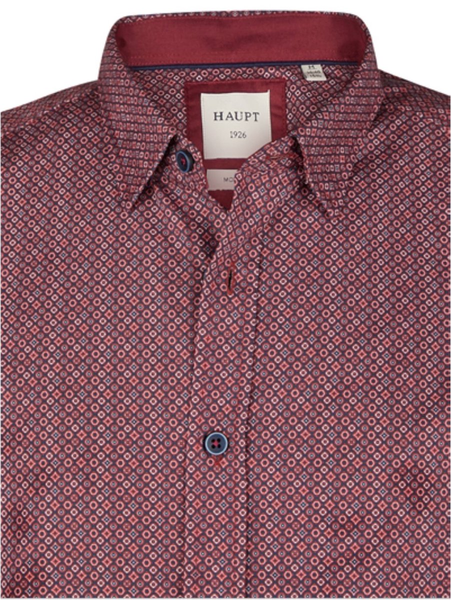 Haupt designshirt modern fit rood