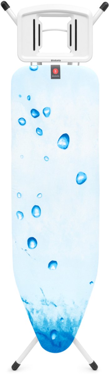 Brabantia Strijkplank B met Strijkijzerhouder - 124 x 38 cm - Ice Water