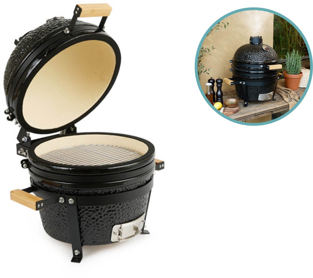 909 Outdoor Kamado BBQ - 15 Inch - Ø33 cm - Keramische