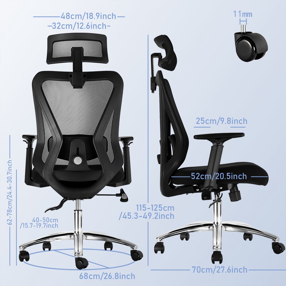 Durrafy Ergonomische Bureaustoel thumbnail 6