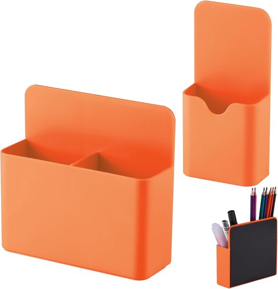 3 Porte-Marqueurs Magnétiques Tableau Blanc – Grand & Petit, Rangement Stylos & Accessoires Bureau