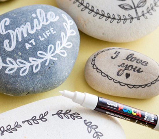 Krijtstift – Fineliner – Universele Marker – 73 Strogeel – Uni Posca Marker – PC-1M – 0,7mm – 1 stuk