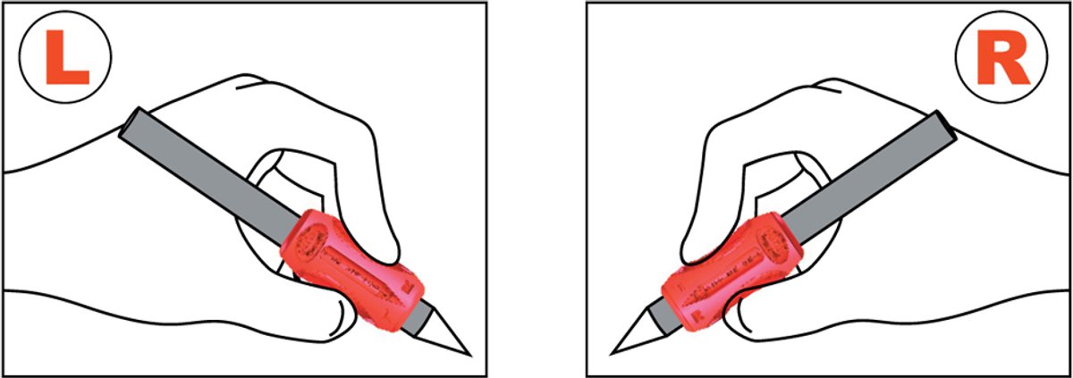 Ergonomische Pennengreep