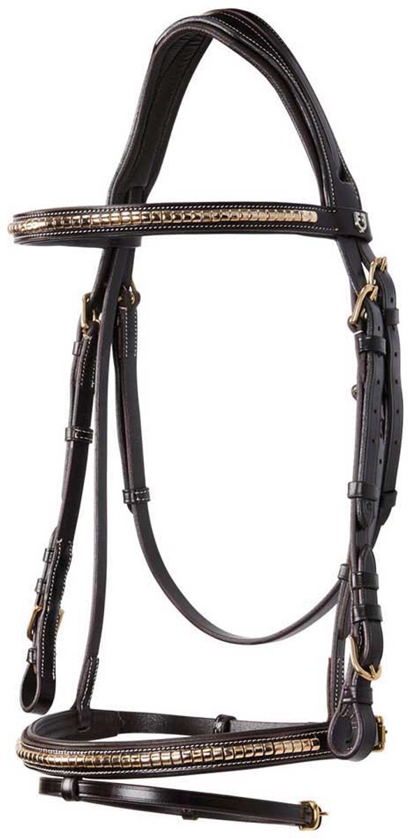 Equestro Ottone Hoofdstellen Bruin Extra Full