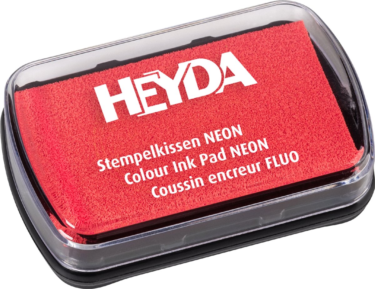 HEYDA stempelkussen 'neon', neonoranje