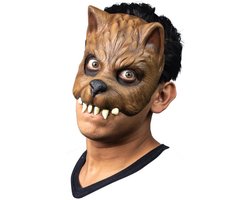 Partychimp Weerwolf Masker Halloween Half Masker Wolf voor bij Halloween of Carnaval Kostuum Volwassenen - Latex - One size