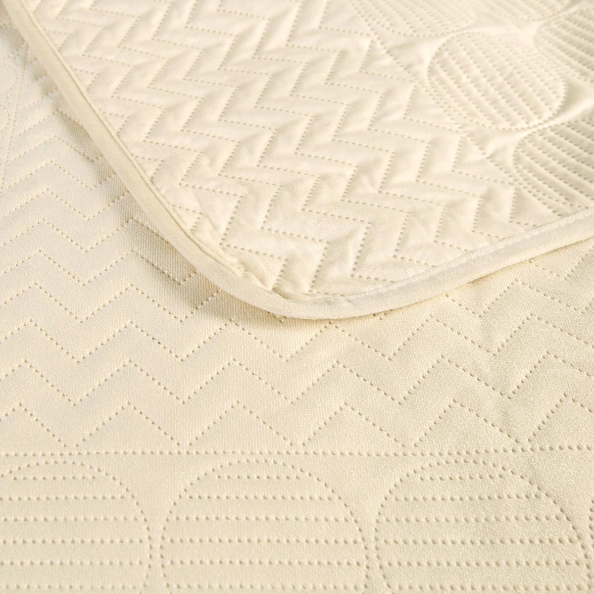 Wattenaardesprei 240x220 cm - Zachte microvezel, crème