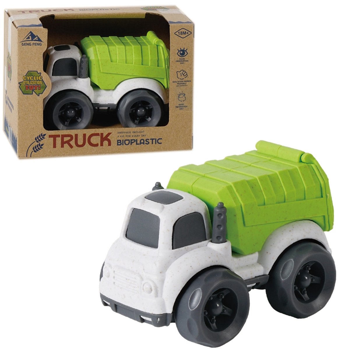 Askato Vuilniswagen Bioplastic Speelgoed 18m+