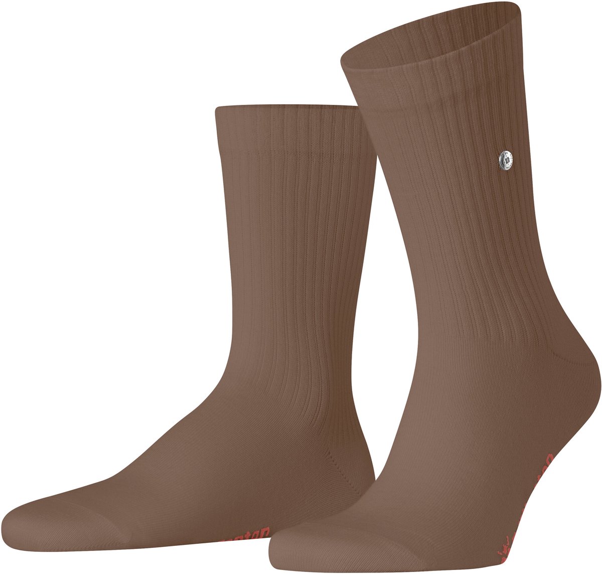 Burlington Bond Street eenkleurig katoen sokken heren bruin - maat 40-46