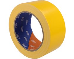 DULA Duct tape - Geel - 50 mm x 25m - 24 Rollen Ducktape - Reparatie tape