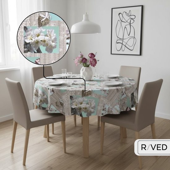 Nappe Ronde Raved - Blossom Bloem 160ø cm - PVC - Lavable
