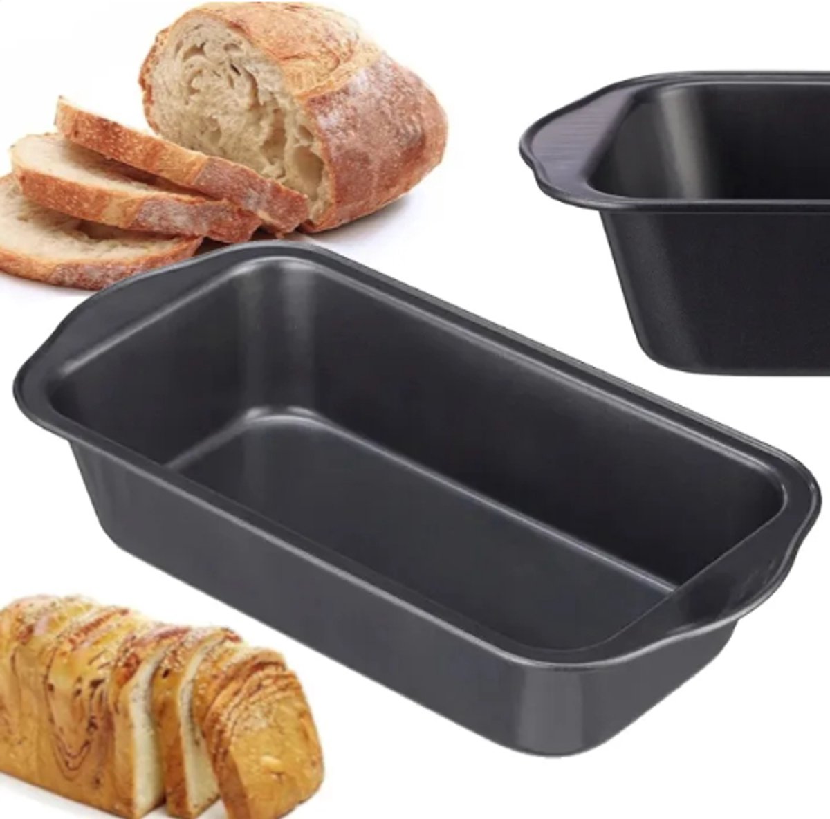 Bakvorm voor Cake, Brood & Paté - 30x15cm - Antiaanbaklaag