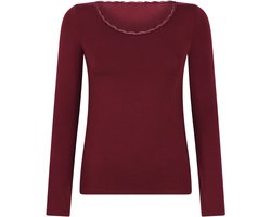 Hunkemöller Jersey pyjamatop met lange mouwen Paars XL