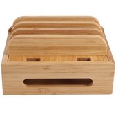 ORICO USB-laadstation 5-poorts snellaadstation voor meerdere apparaten, Smart Charger Organizer met 5 korte oplaadkabels, compatibel met Apple iPad iPhone Android (inclusief 5 oplaadkabels, zwart