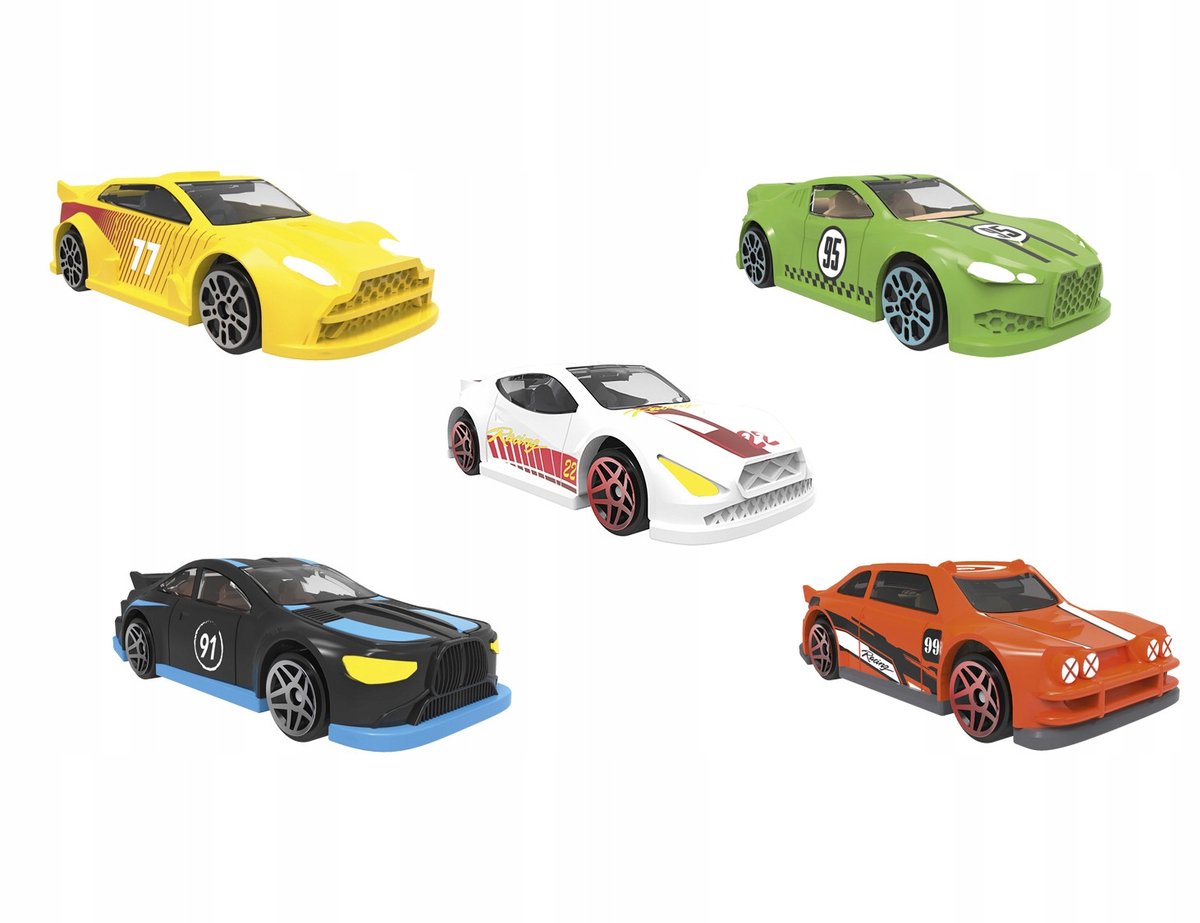 Playtive Race Cars Set - 5 Metal Voertuigen, Vanaf 3 Jaar