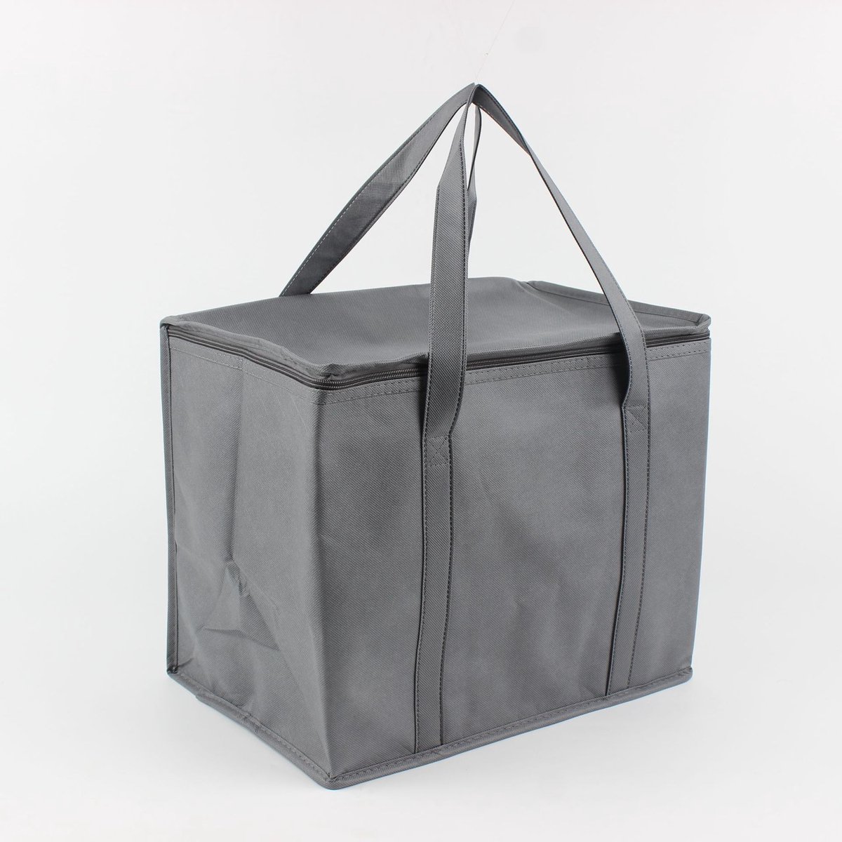 Koeltassen - Plasticschuimkoeltas voor voedsellevering, geïsoleerde supermarkt tas, geïsoleerde koeltas, geschikt voor levering van warme en koude voedsel, supermarktinkopen, reizen, winkeluitstap (grijs)