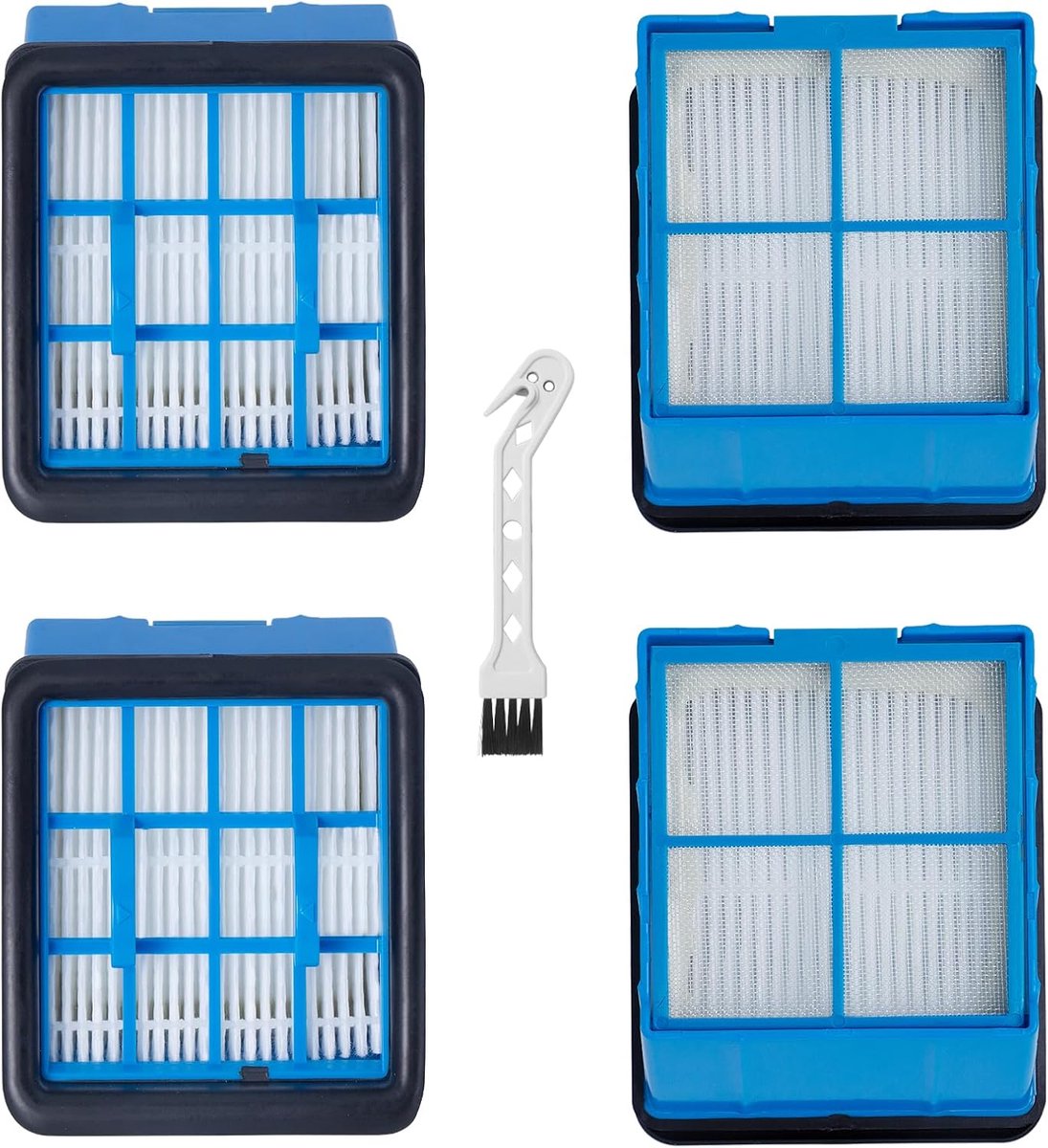 4 HEPA Filters + 1 Reinigingsgereedschap Geschikt voor BISSELL CrossWave OmniForce (3912N)/OmniFind（4006N）/OmniForce Edge 3999N/4000N/4017N/4076 Draadloze Mopstofzuigers