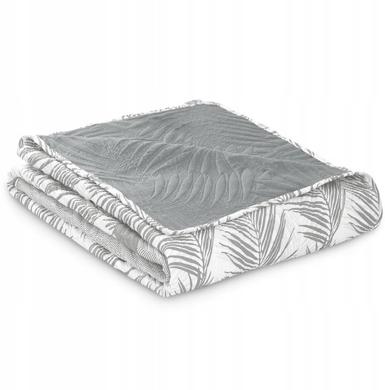 AmeliaHome Couvre-lit 240 x 260 cm Bleu foncé jeté de lit Double Face