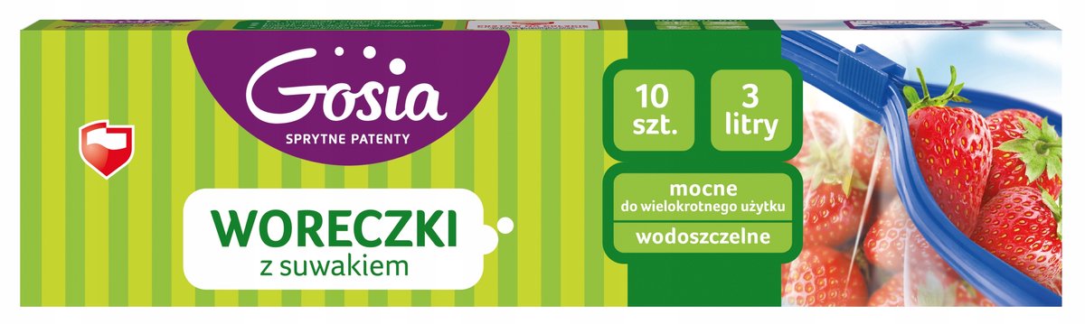 GOSIA hersluitbare opbergzakken 3L - 10 st