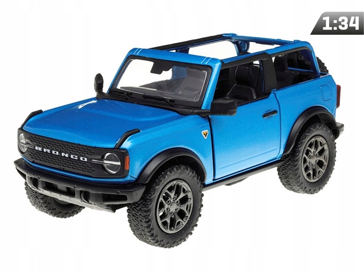 Dromader Ford Bronco Open Top Modelauto 1:34 Blauw