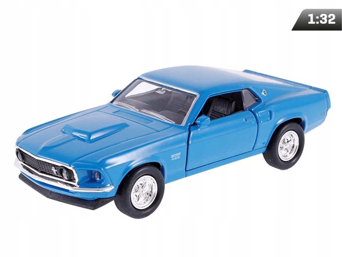 Dromader 1:34 Ford Mustang Boss 429 1969 Modelauto Blauw