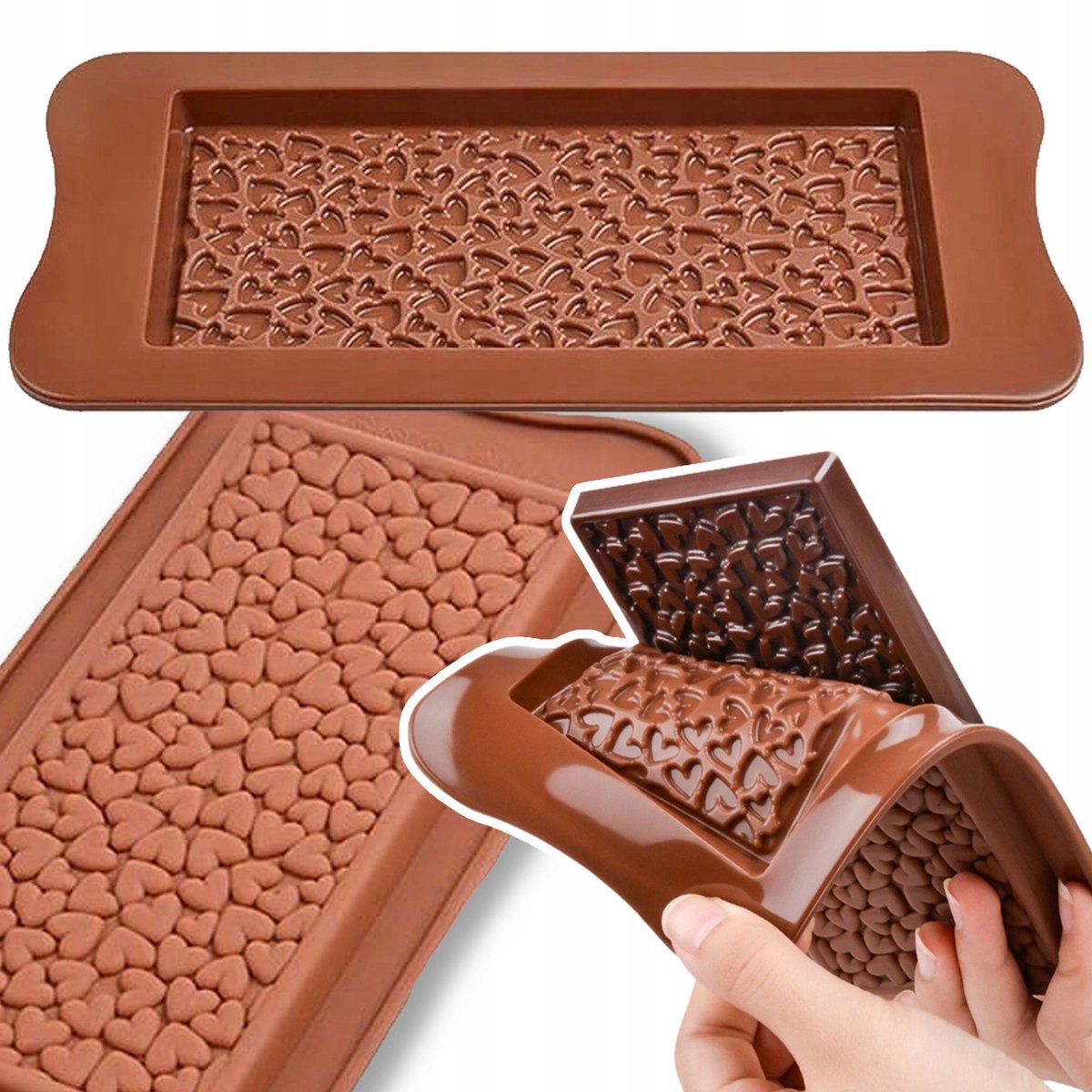 Siliconen Chocoladevorm Hartjes - Pralines & Valentijnsdag
