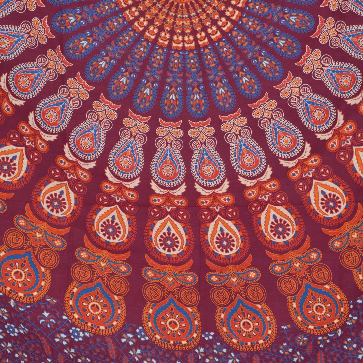 XXL Indiase Batik Mandala katoenen laken 230x210 cm Boho Stijl