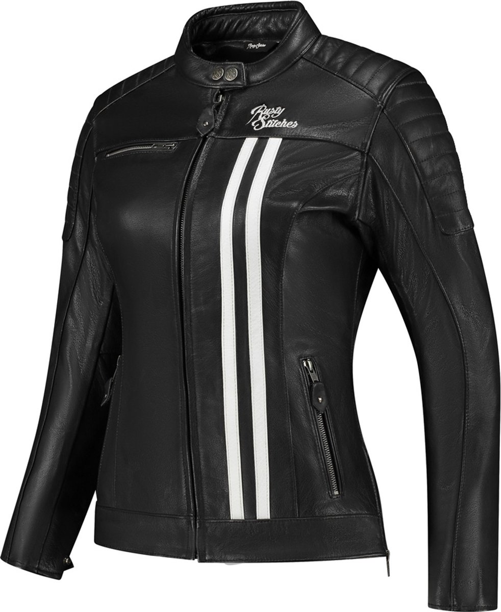 Rusty Stitches Alice Dames Motorfiets Leren Jas -