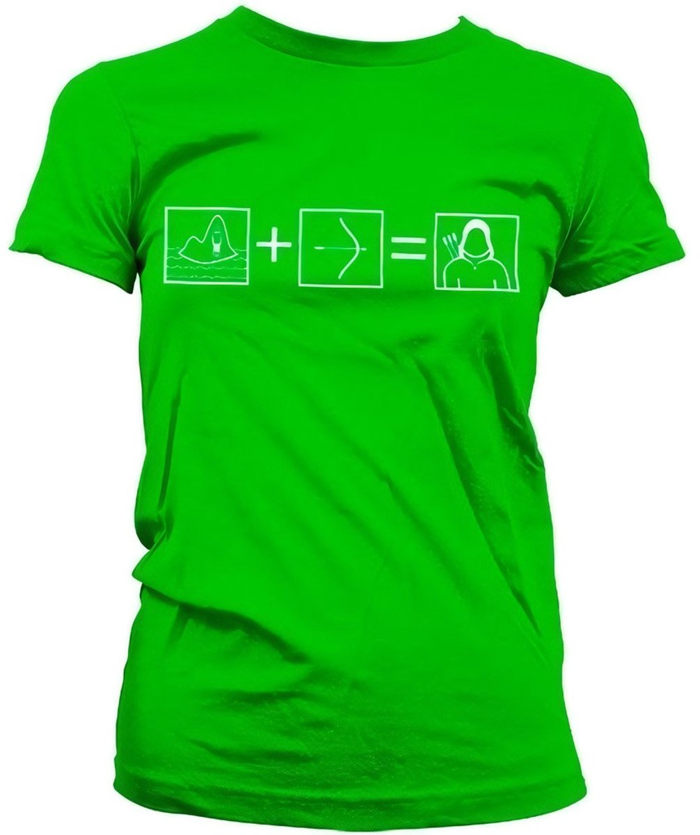 Arrow Riddle Girly T-Shirt Damen Green-2XL
