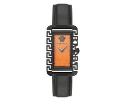 Versace Versace Flair Gent VE7D00123 Horloge - Leer - Zwart - Ø 36 mm