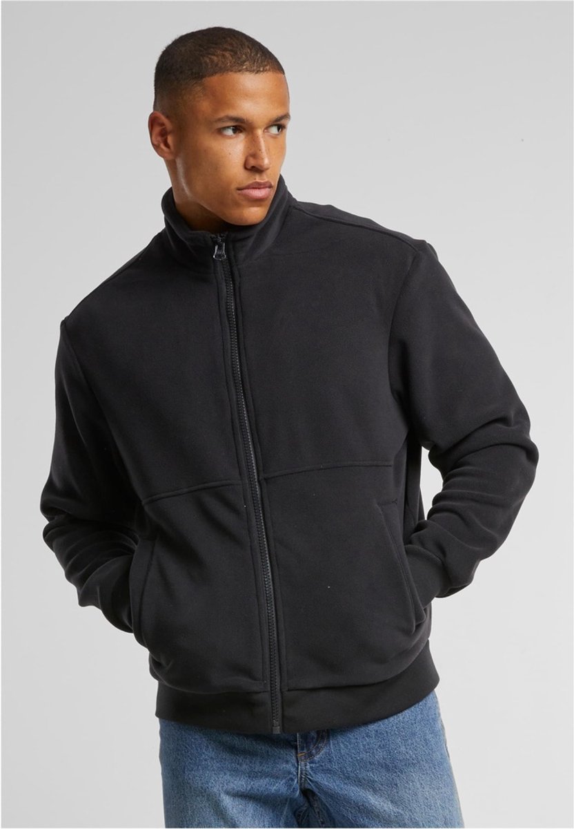 Urban Classics Colour Block Polar Fleece Jacket Fleece Zwart