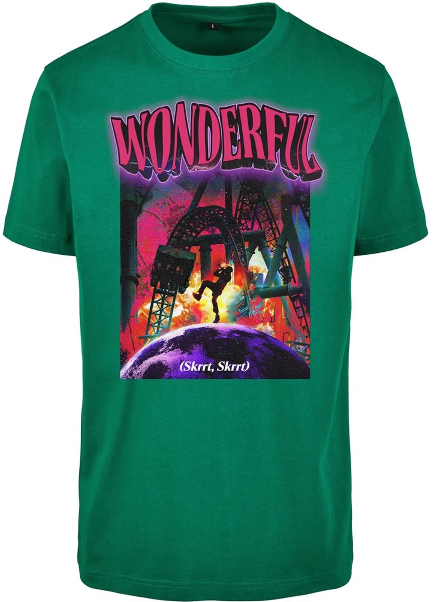 Mister Tee Wonderful Heren T-shirt XS Groen