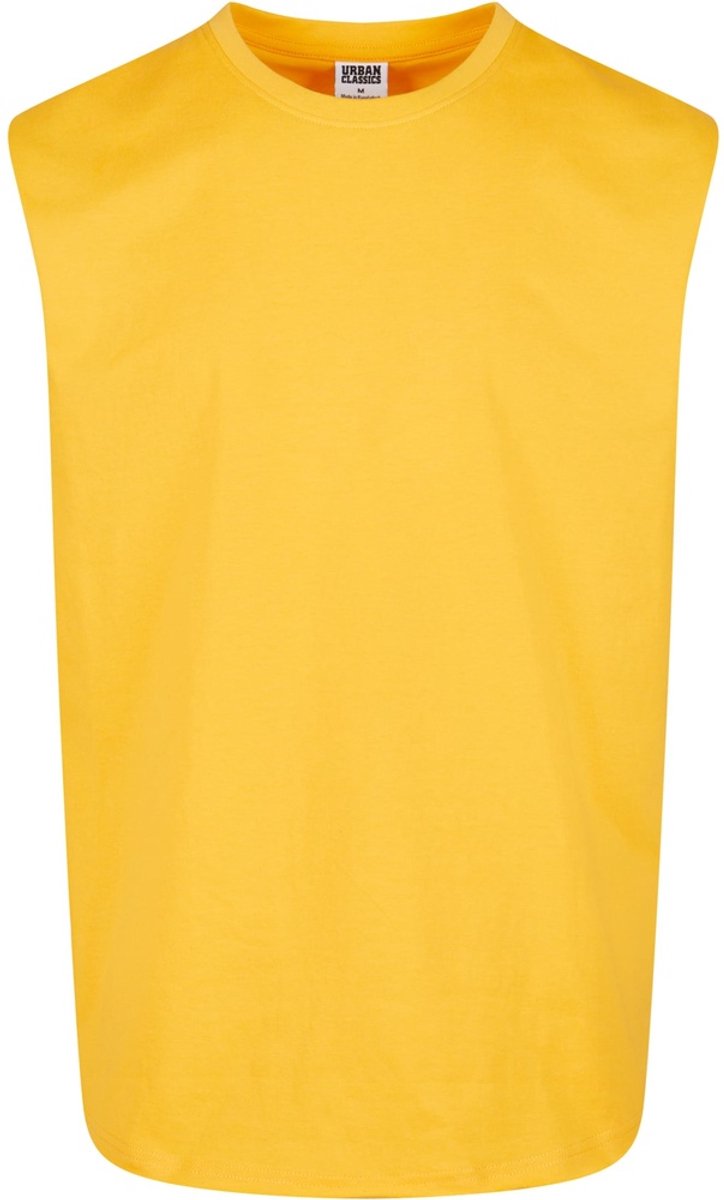 Urban Classics Open Edge Mouwloos shirt 4XL Oranje