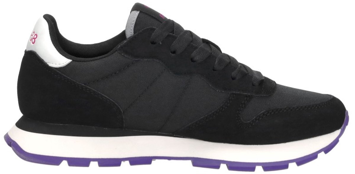SUN68 Ally Solid Nylon Sneakers Laag - zwart - Maat 42