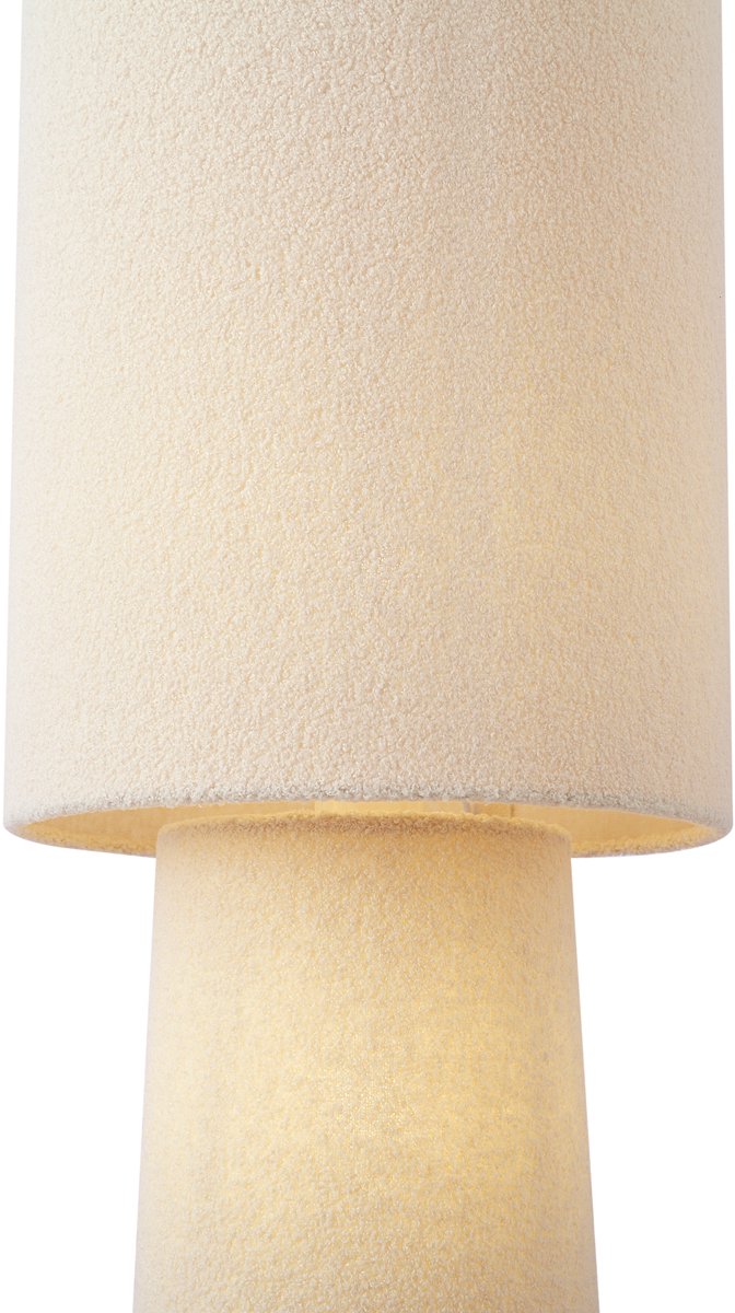 QAZQA trompet - Japandi Vloerlamp | Staande Lamp - 2 lichts - H 165 cm - Beige - Woonkamer thumbnail 6