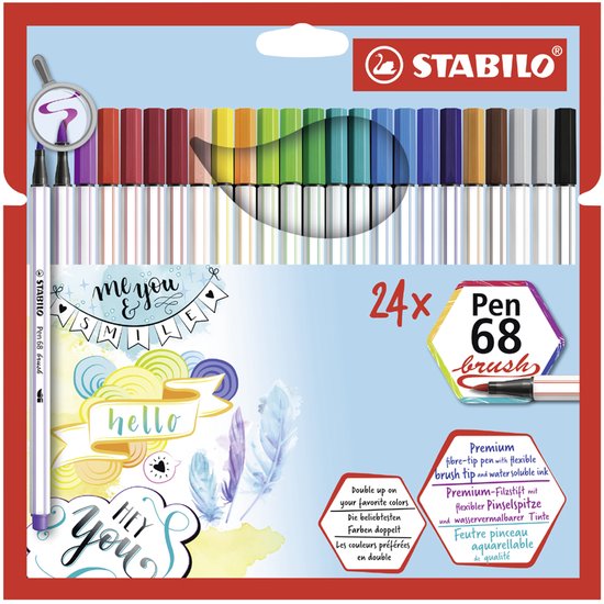 STABILO - Premium viltstift - Pen 68 - Rollerset - Verschillende