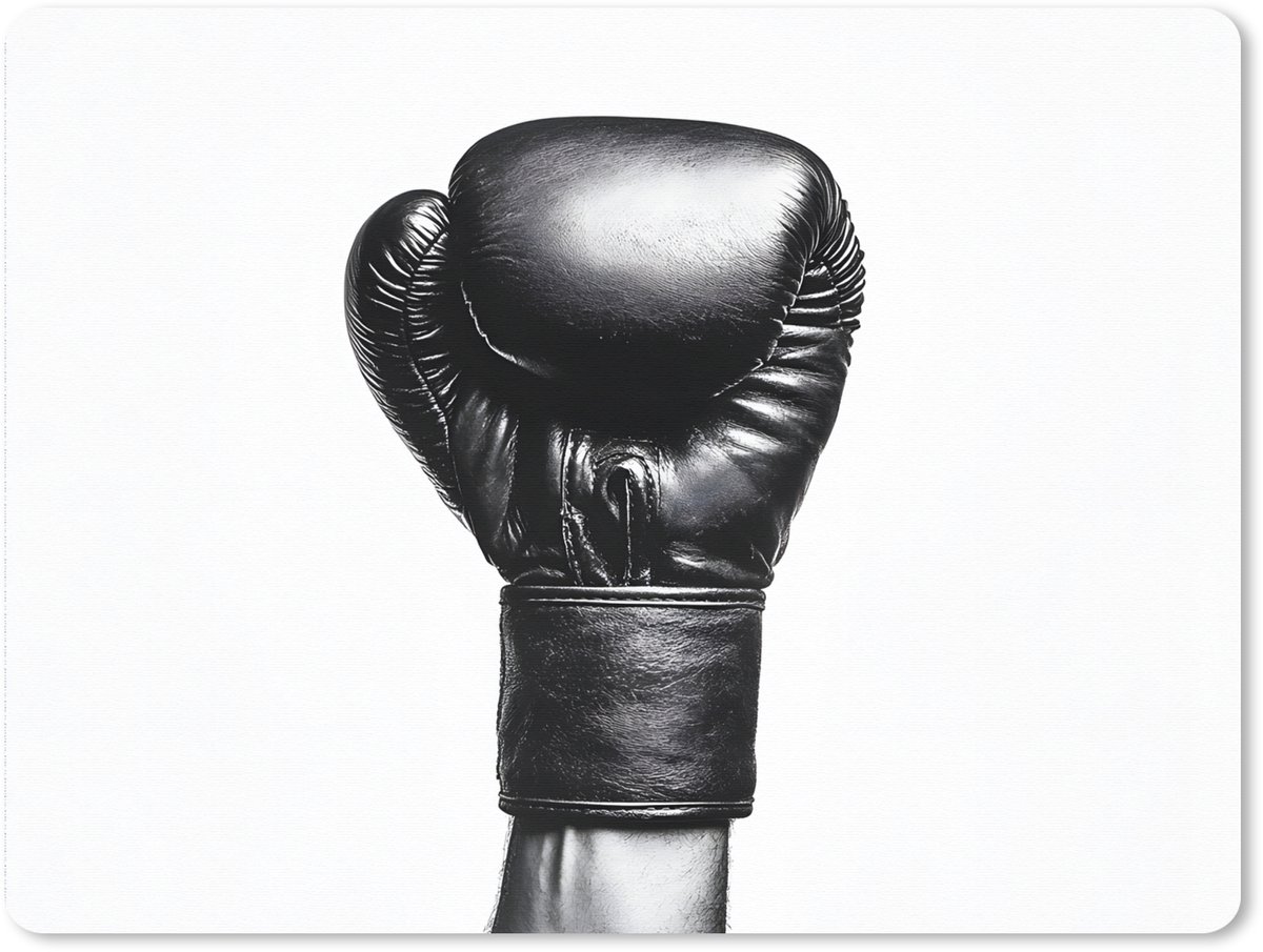 Muismat XXL 80x60 cm - Bureau onderlegger - Bureau mat Bokshandschoen - Zwart - Hand - Bureaumat - Gaming mousepad xl - Bureaulegger groot - Computer deskmat
