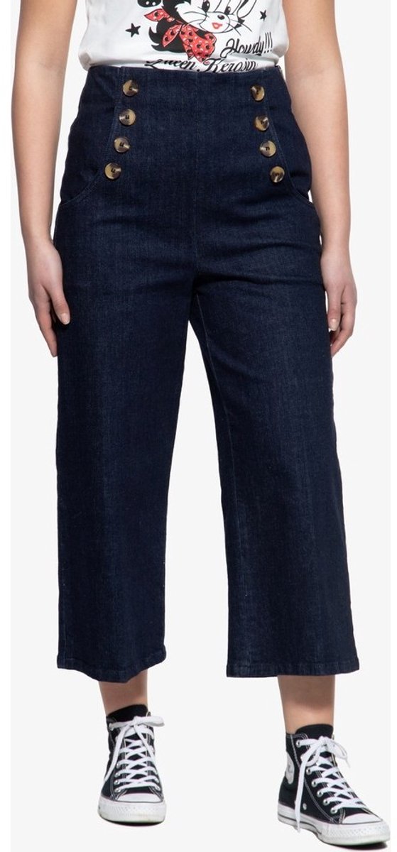 Queen Kerosin capri-jeans voor dames