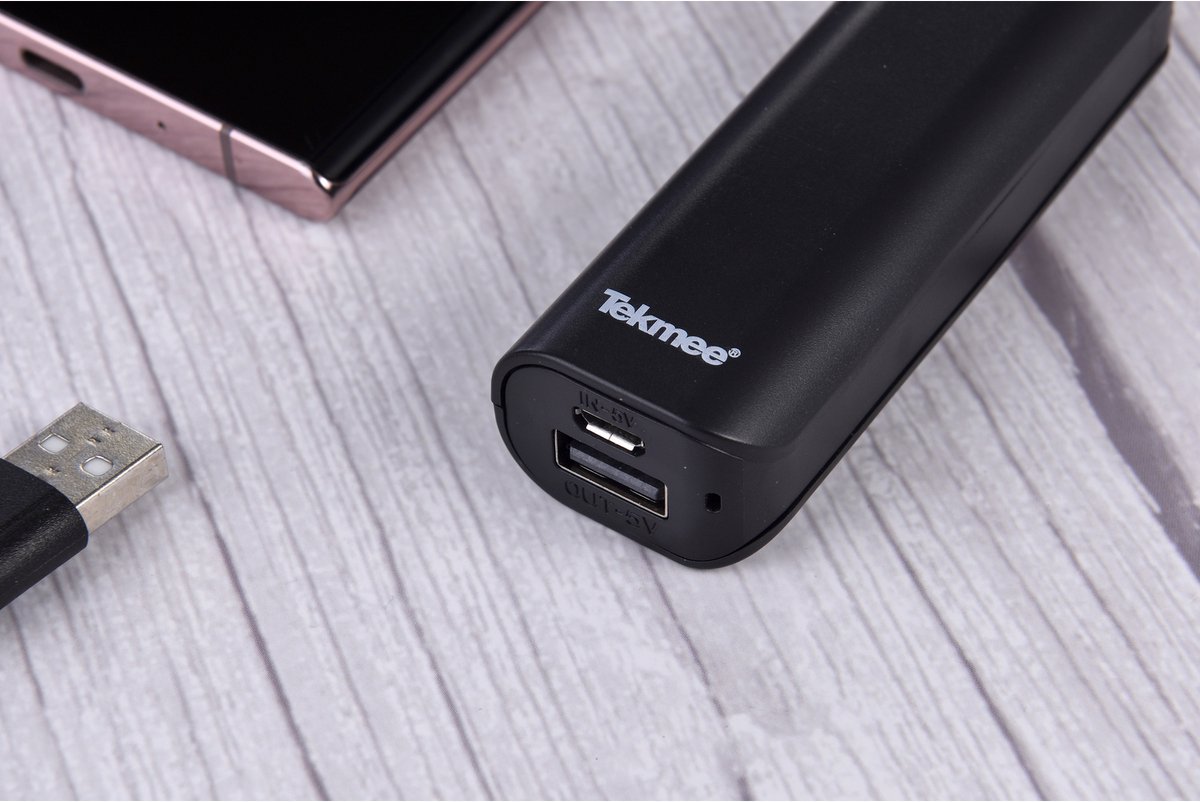 TEKMEE Pocket Powerbank 2200mAh – 1 USB Poort – Draagbare Oplader – foto 5