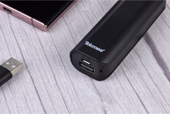 Batterie externe de poche TEKMEE 2200 mAh – 1 port USB – Chargeur portable